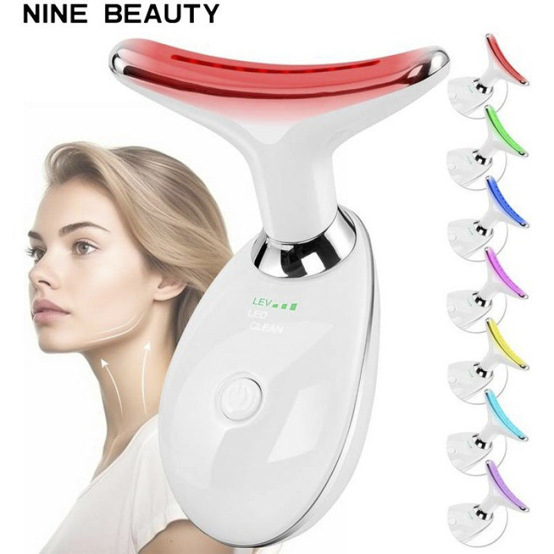 Dolphin Neck Massager with Vibration and Light Therapy